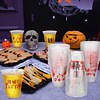 100 vasos de plástico de Halloween a granel de 12 oz de Hall