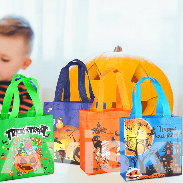 20 bolsas de truco o golosinas de Halloween, pequeñas bolsas