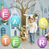 Paquete de 6 decoraciones Inflable de huevos de Pascua de 16