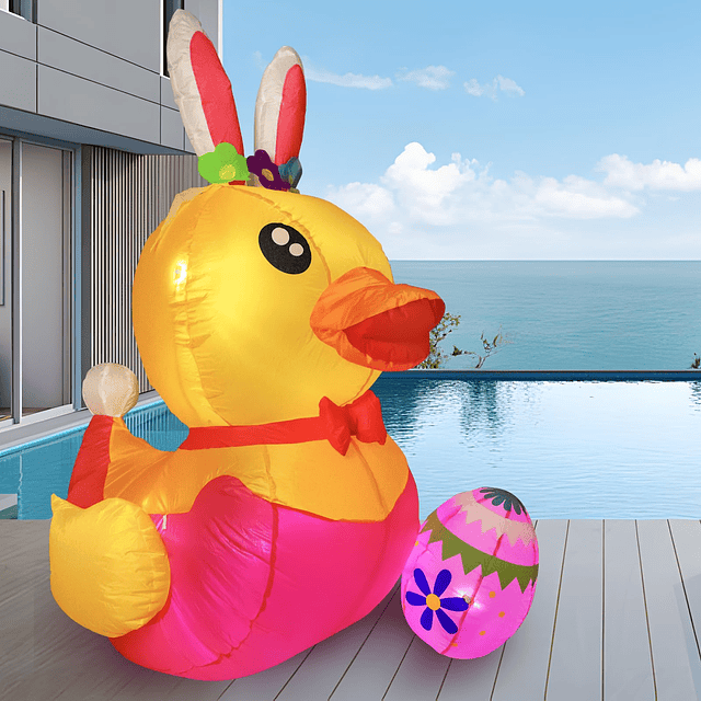 Decoraciones Inflable de Pascua de 5 pies, Inflable de Pascu