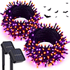 Paquete de 240 luces LED solares de Halloween de 78 pies cad