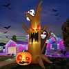 Árbol inflable de Halloween de 9 pies con decoraciones al ai