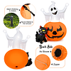 Inflable de Halloween de 5 pies, calabaza espeluznante y gat