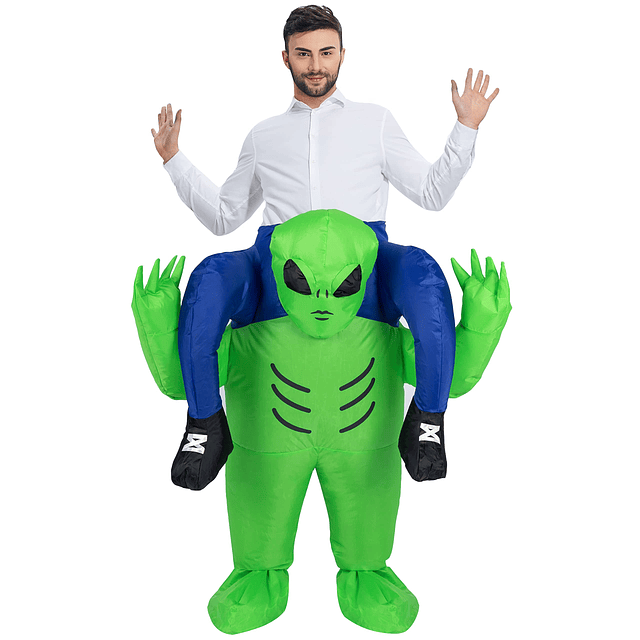 Disfraz inflable de extraterrestre para adulto, disfraz infl