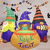 Inflable de Halloween de 6 pies, tres brujas con caldero, gn