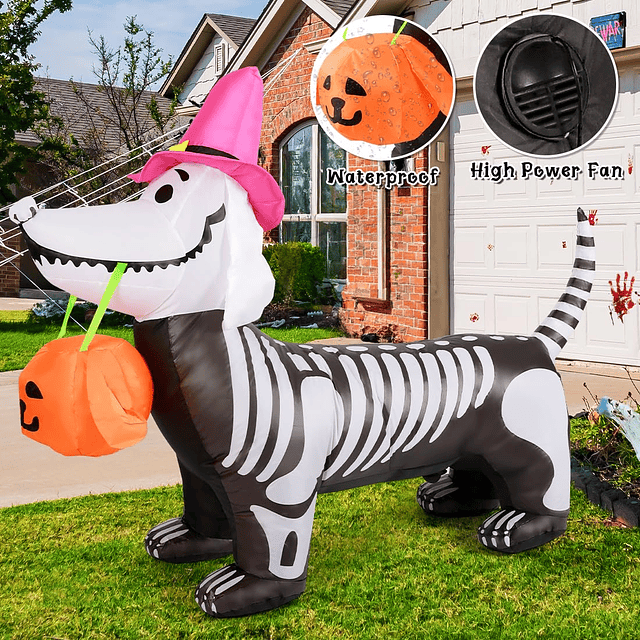 Inflable de Halloween de 5 pies Decoraciones al aire libre E