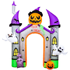 Arco de Castillo de Calabaza Inflable Gigante de Halloween d