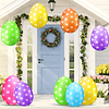 Paquete de 12 decoraciones Inflable de huevos de Pascua, Inf