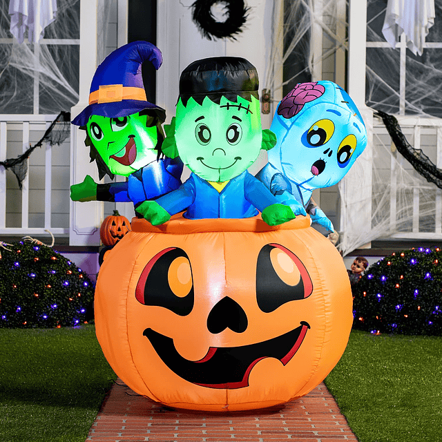 Decoraciones Inflable de Halloween de 5 pies de alto para ex