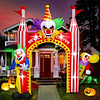 12 pies Inflable de Halloween arco de payaso decoraciones al