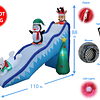 9 pies de largo Navidad inflable pingüino reno oso polar árb