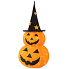 Decoraciones de Halloween, calabaza plegable desplegable de