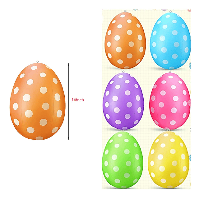 2024 Huevos de Pascua Inflable decoración al aire libre colg