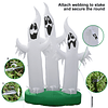 Decoraciones de Halloween de 10 pies Inflable 3 fantasmas, d