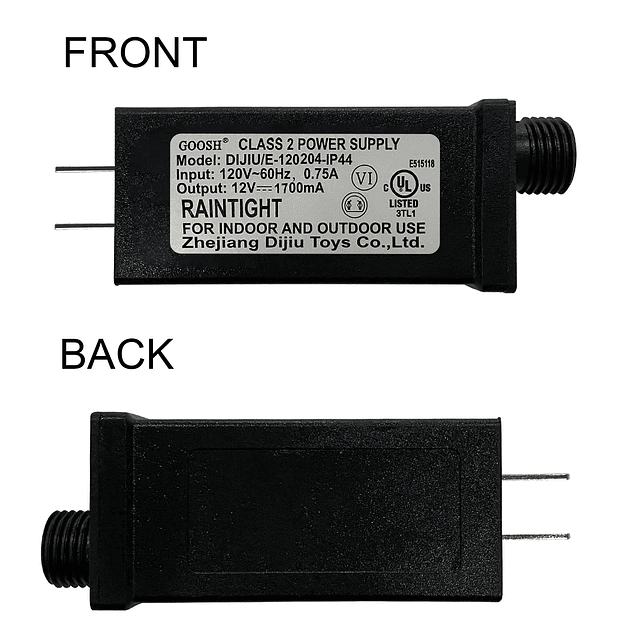 Fuente de alimentación LED de 12 V 1700 mA, transformador ad