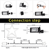 Luces de estrella de decoración navideña para exteriores, 31