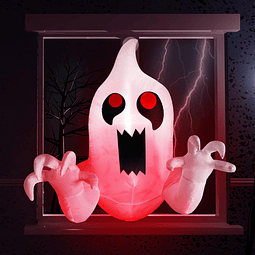 Decoraciones Inflable de Halloween, fantasma aterrador de 3.