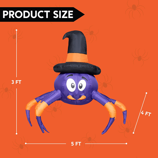 Decoraciones Inflable para exteriores de Halloween de 5 pies