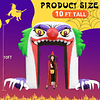 Arco de payaso inflable gigante de Halloween de 10 pies, dec