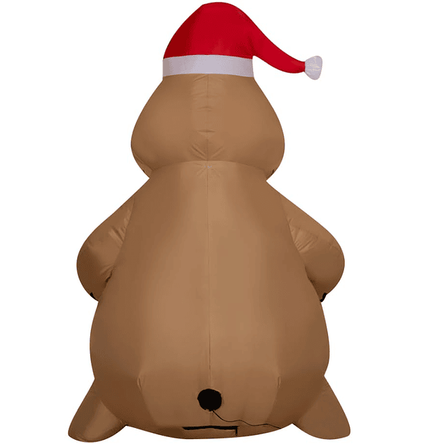 Oogie Boogie inflable navideño de arpillera marrón con calce