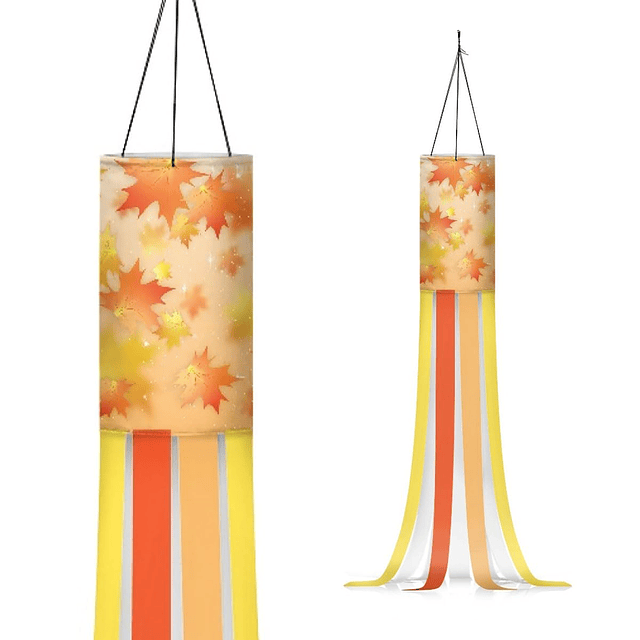 2 piezas de decoración de hojas de arce de otoño manga de vi