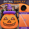 Calabaza grande inflable gigante de Halloween de 8 pies con