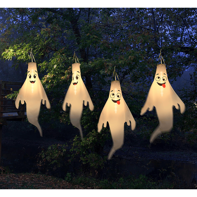 Decoraciones de fantasmas de Halloween al aire libre: con te