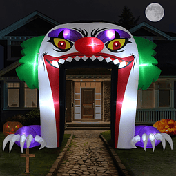 Gigante de 10 pies de Halloween Inflable arco de payaso deco