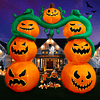 Decoración de arco de calabaza inflable de Halloween de 9 pi