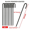 Estacas de barra de refuerzo para el suelo de 16 pulgadas 8