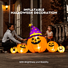 La familia de calabaza iluminada LED inflable de Halloween d