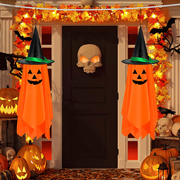 Paquete de 2 decoraciones colgantes de Halloween al aire lib