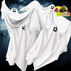 Fantasmas colgantes de Halloween paquete de 4 dos en 35.5 pu