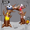 Arco de árbol muerto inflable gigante de Halloween de 9.6 pi