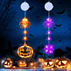 Luces de ventana para decoraciones de Halloween, luces colga