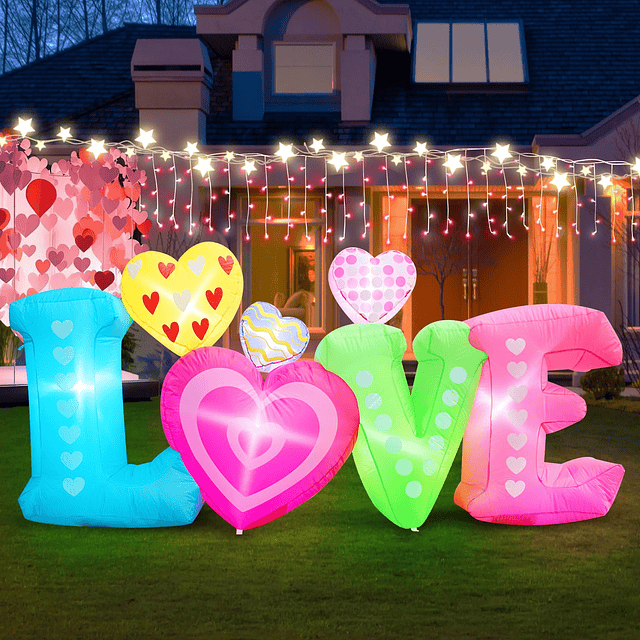 Cartas de amor Inflable de San Valentín de 8 pies de largo c