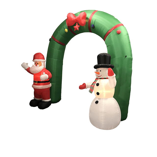 Arco inflable gigante de Navidad de 10 pies de altura con Pa