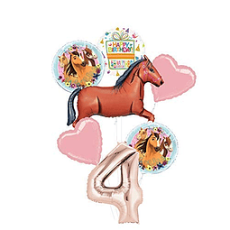 Spirit Riding Free Party Supplies 4to Cumpleaños Caballo Mar