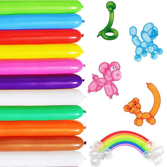 Globos largos para animales con globos Globos retorcidos Kit