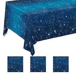 Mantel espacial con diseño de estrellas espaciales, suminist