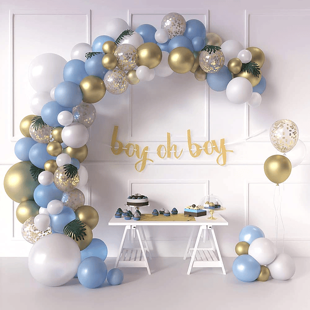 Sweet Baby CoBoy Baby Shower Kit de arco de guirnalda de glo