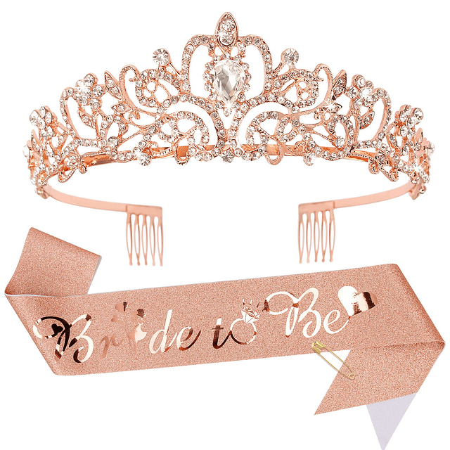 Bride To Be Sash & Bride Crown KitDecoraciones de despedida