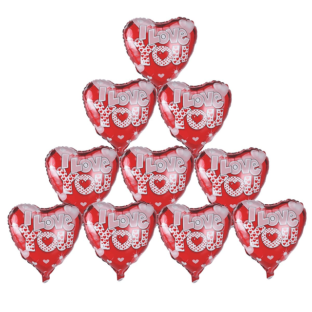 Globos del Día de San Valentín, globos de papel de aluminio