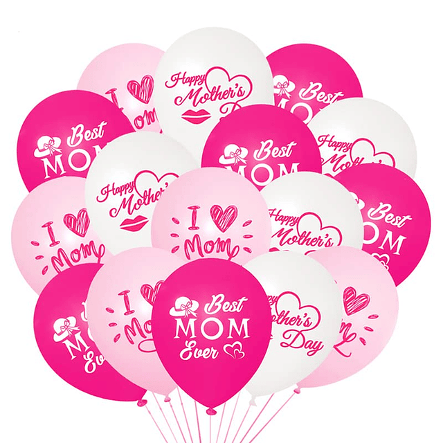 Globos felices para el día de la madre, 12 pulgadas, globos