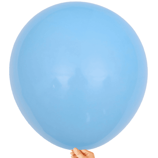 Globos azul claro de 18 pulgadas, 10 unidades de globos de l