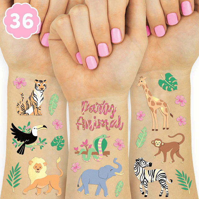 Tatuajes Temporales de Selva - 36 estilos Artes y Manualidad