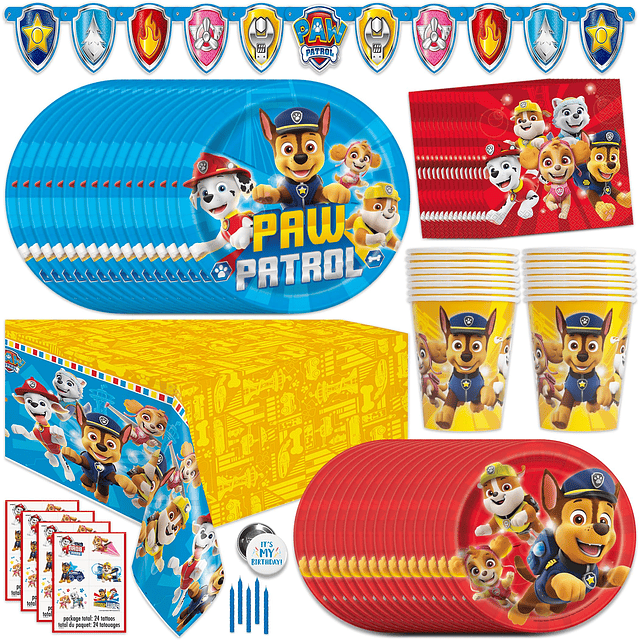 Artículos y decoraciones para la fiesta de Paw PatrolArtícul