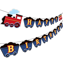 Tren cartel para fiesta de cumpleaños decoraciones tren de v