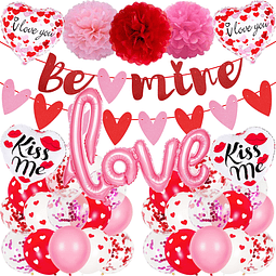 Kit de decoración para el día de San Valentín: globos de amo