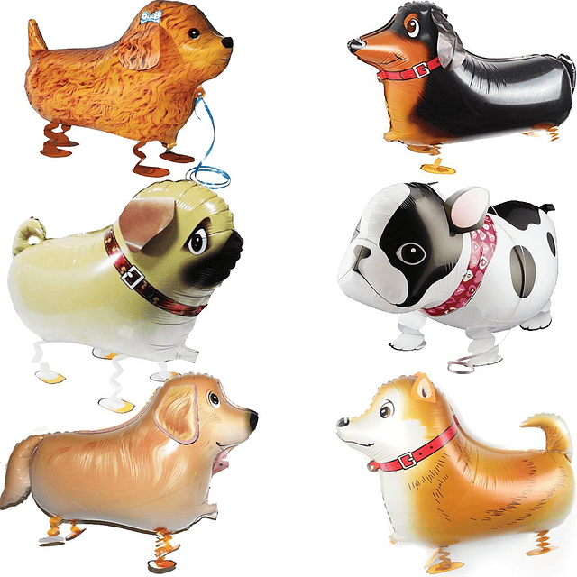 Globos de animales para caminar, globos para perros y mascot